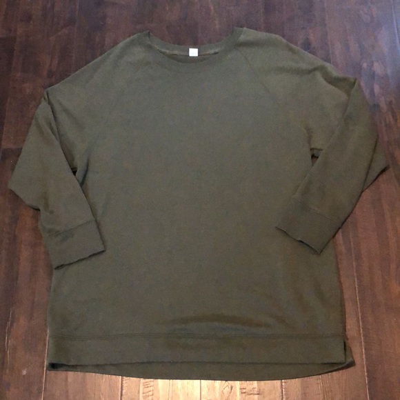 Old Navy active size XL olive green long sleeve sweatshirt - Picture 2 of 4